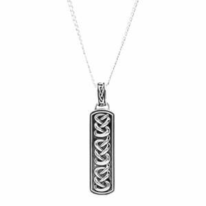 NEW SHANORE men’s celtic knot ingot necklace in silver
